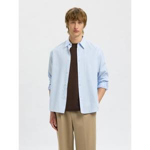 Selected Homme Brown Loose Fit T-Shirt